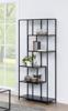 Bibliotheque-Seaford-90198-decor-ash-black-base-metal-powder-coated-rough-ambi-Actona