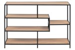 Bibliotheque-Seaford-91153-wild-oak-base-metal-powder-coated-front-Actona