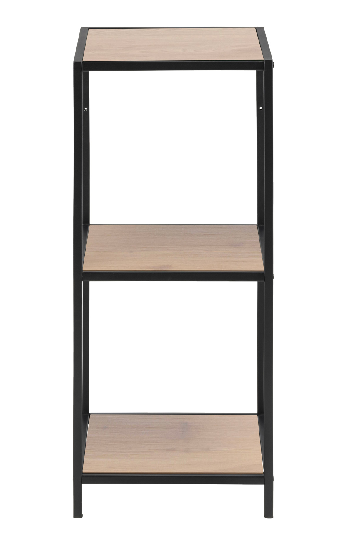 Bibliotheque-Seaford-decor-wild-oak-pieds-metal-noir-mat-80036-35cm-front-Actona