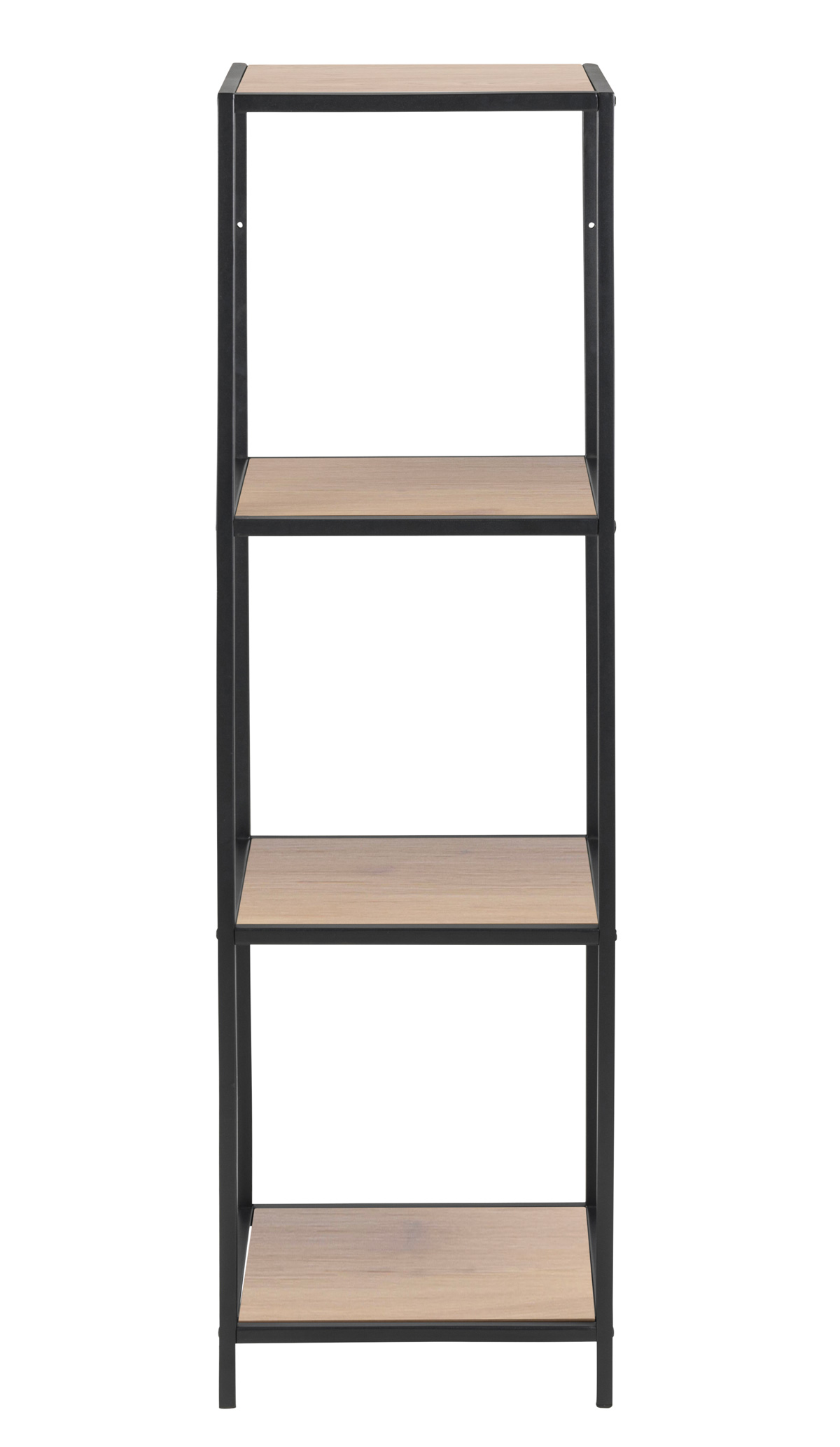 Bibliotheque-Seaford-decor-wild-oak-pieds-metal-noir-mat-80037-35cm-front-Actona