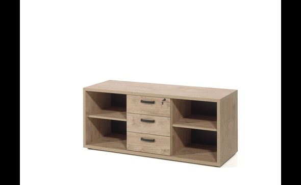 Bibliotheque-a-tiroir-bureau-Capo-golden-oak-I-144cm-Neyt