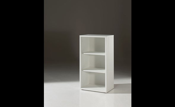 Bibliotheque-basse-Pronto-decor-bois-blanc-60cm-Neyt