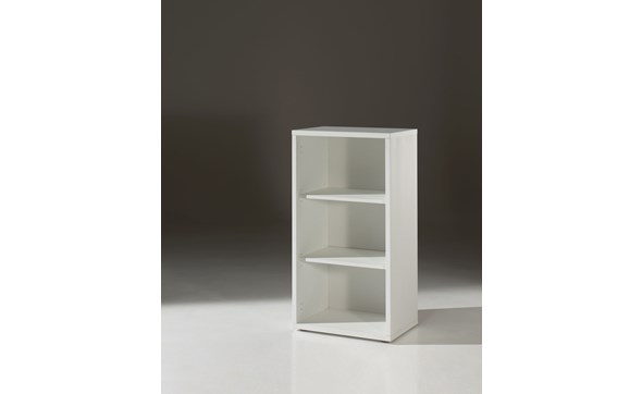 Bibliotheque-basse-Pronto-decor-bois-blanc-60cm-Neyt
