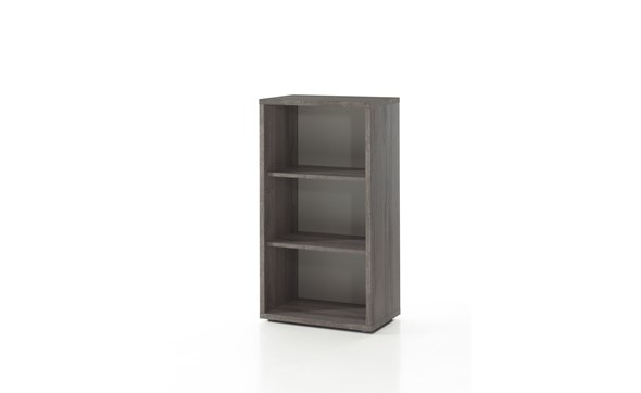 Bibliotheque-basse-Pronto-decor-bois-sherman-gris-60cm-Neyt