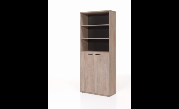 Bibliotheque-bureau-Rio-decor-bois-humus-eik-C-90cm-Neyt