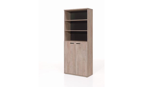 Bibliotheque-bureau-Rio-decor-bois-humus-eik-C-90cm-Neyt