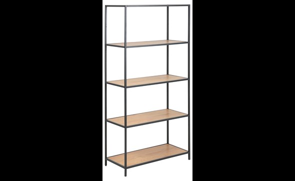 Bibliotheque-etagere-Seaford-75968-acier brut noir-01-Actona