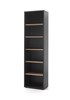 Bibliotheque-haute-Pronto-decor-bois-pin-noir-60cm-Neyt