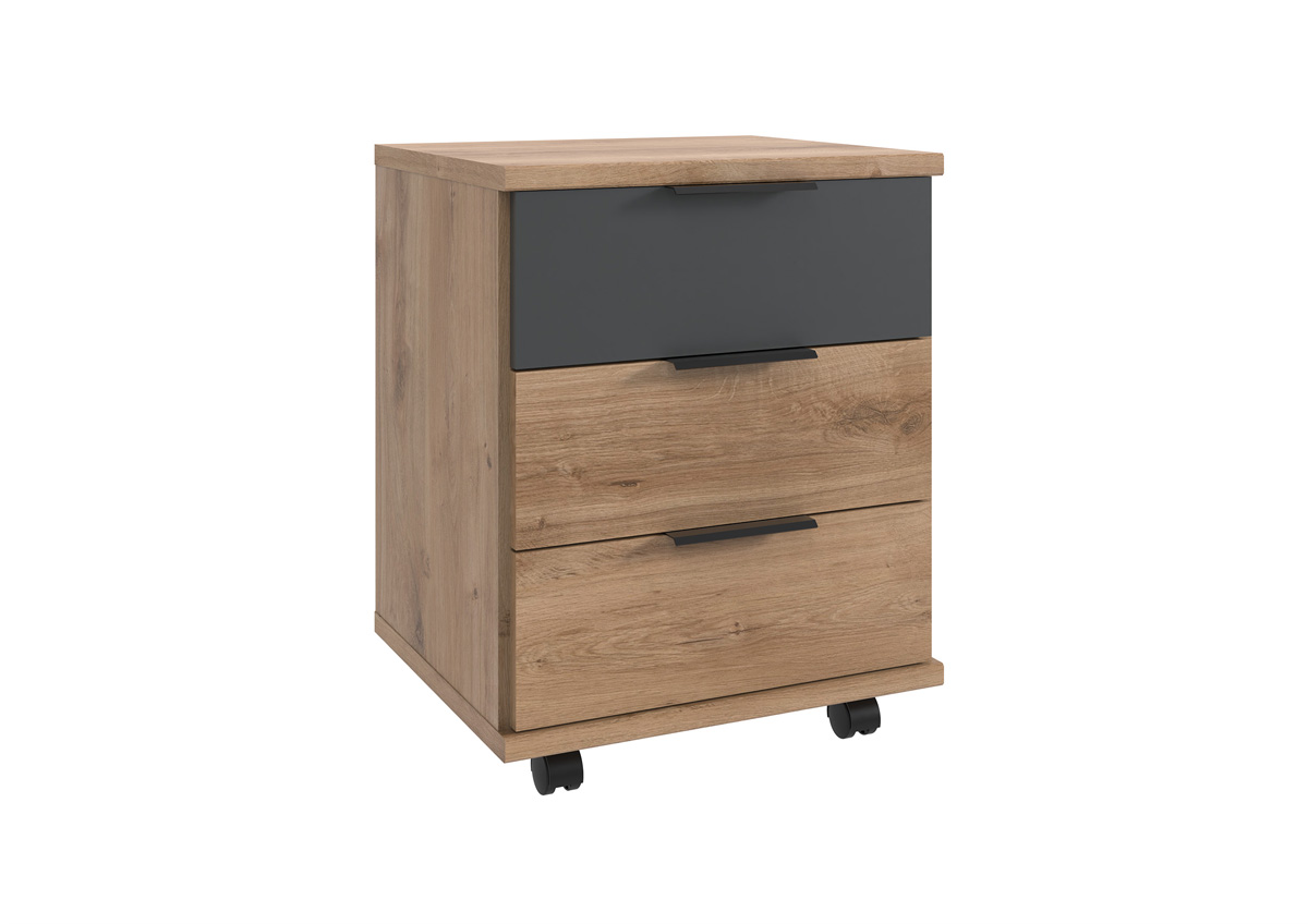Bloc-tiroirs-Texel-J24-514-decor-chene-anthracite-Wimex