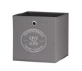 Boite-cube-rangement-Alfa-1-001949-gris-live-laugh-love-32cm-Finori