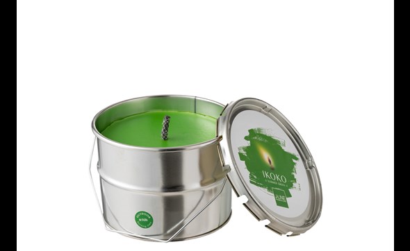Bougie-21763-vert-H14cm-Jolipa-01