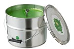 Bougie-21764-vert-H21,5cm-Jolipa-01