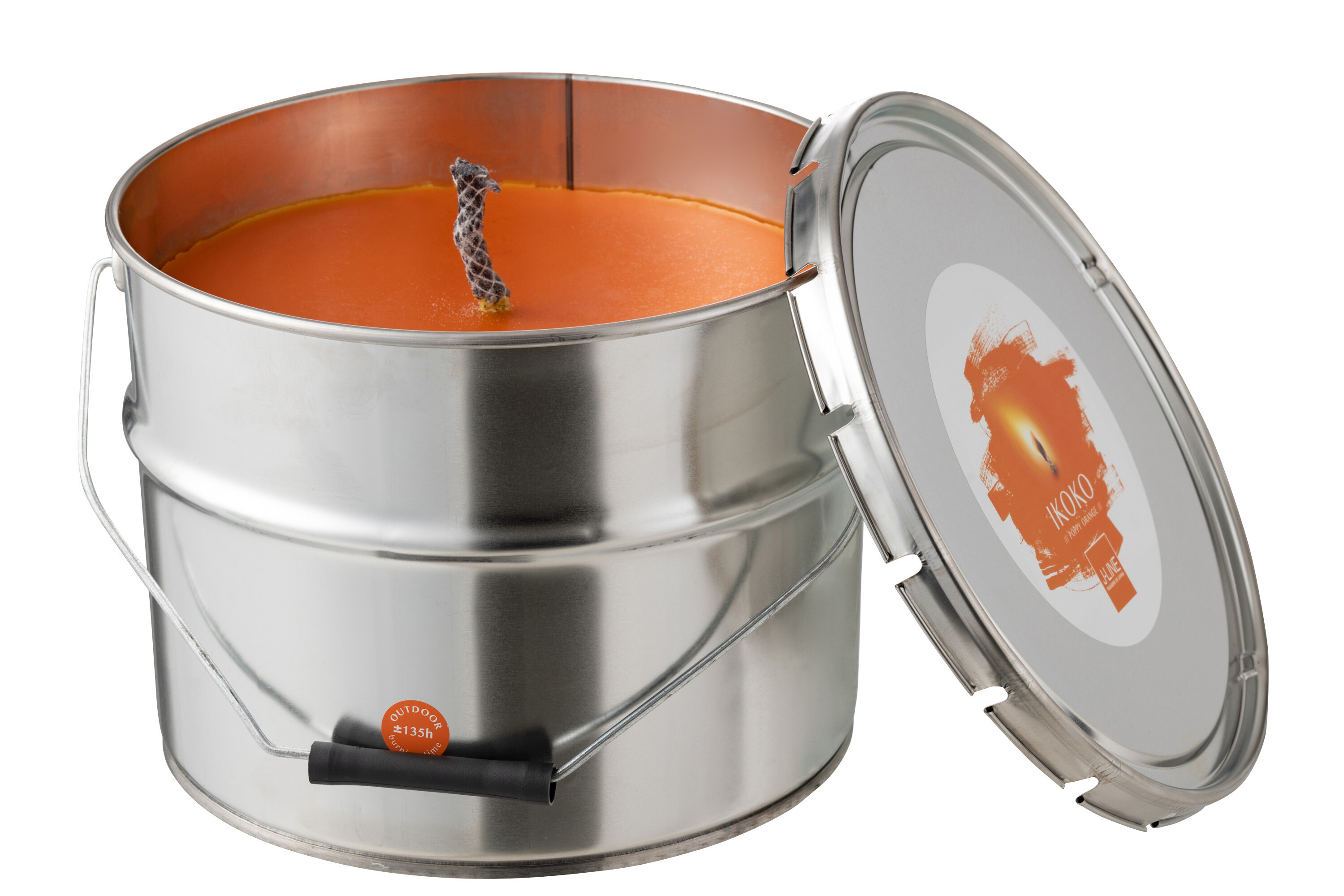 Bougie-21766-orange-H21,5cm-Jolipa-01