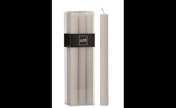 Bougies-6-pieces-8676-gris-clair-Jolipa