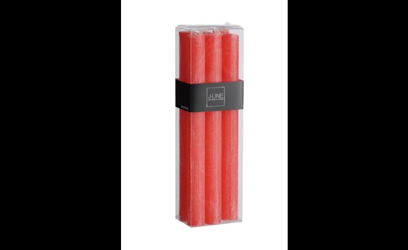 Bougies-6-pieces-87156-rouge-noel-Jolipa