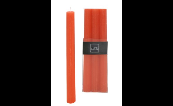 Bougies-6-pieces-93533-orange-Jolipa