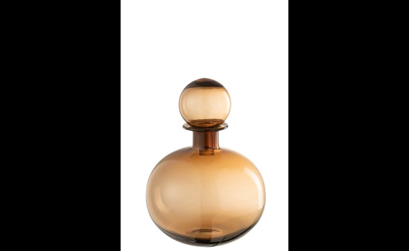 Bouteille-+-Bouchon-Uni-Decorative-18627-Rond-Verre-Marron-01-Jolipa