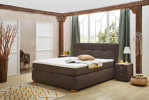 Boxspring-Cleo-tissu-simili-cuir-brun-180cm-Job-Jockenhofer
