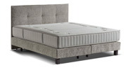 Boxspring-Cocoon-tissu-genesis-grey-beige-HB-n°-70-180-cm-+-mattress-Ergo-Luxe-180-cm-box-Comfort-180-cm-Comodi-Sleep