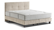 Boxspring-Cocoon-tissu-genesis-grey-beige-HB-n°-70-180-cm-+-mattress-Ergo-Luxe-180-cm-box-Comfort-180-cm-genisis-cream-Crack-Premium