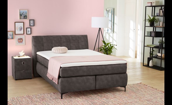 Boxspring-Gitta-tissu-gris-411-09-140x200cm-Job-Jockenhoffer