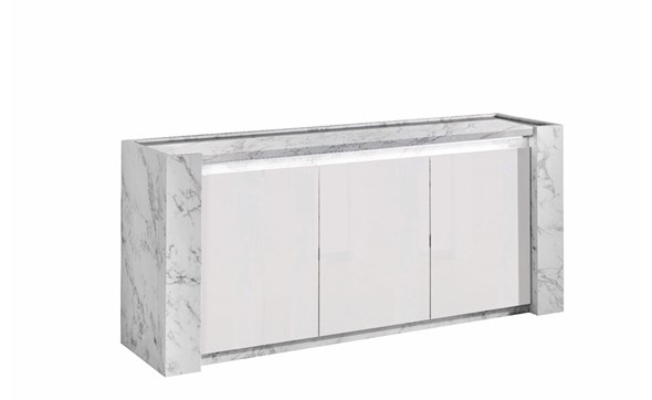 Buffet-195cm-Vittoria-decor-marbre-blanc-Alcos