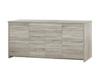 Buffet-2-portes-1-tiroir-Enzo-decor-bois-chene-sonoma-gris-210cm-Oosterlynck