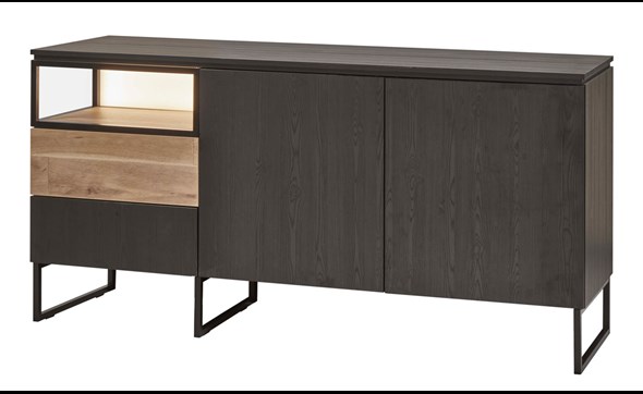 Buffet-2-portes-2-tiroirs-1-niche-Portofino-decor-noir-vieux-chene-K616-DR3-Evan