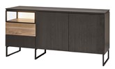 Buffet-2-portes-2-tiroirs-1-niche-Portofino-decor-noir-vieux-chene-K616-DR3-Evan