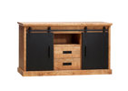 Buffet-2-portes-2-tiroirs-1niche-Industry-lamulux-manguier-160cm-Maxfurn