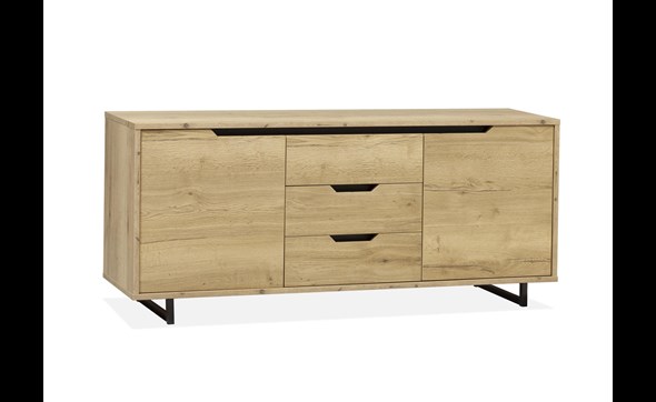 Buffet-2-portes-3-tiroirs-Puerto-lamulux-180cm-Maxfurn