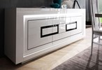 Buffet-2-portes-3-tiroirs-Riva-II-decor-laque-blanc-noir-210cm-Albea-Mobili
