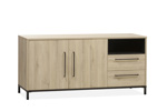 Buffet-2-portes-Bridge-decor-fresh-oak-old-piano-166cm-Maxfurn