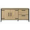Buffet-2-portes-Cork-chene-dore-190cm-front-Gautier