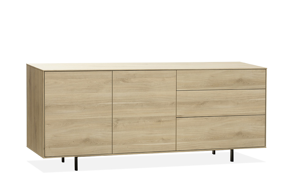 Buffet-2-portes-Famous-lamulux-fresh-oak-190cm-Maxfurn
