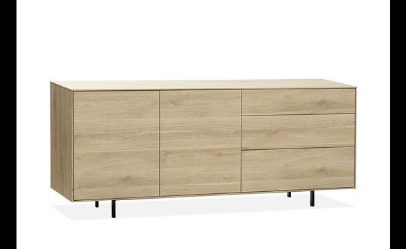 Buffet-2-portes-Famous-lamulux-fresh-oak-190cm-Maxfurn