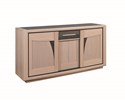 Buffet-3-portes-1-tiroir-Faro-incrustation-ceramique-gris-124100-teinte-naturel-309-Girardeau