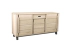 Buffet-3-portes-1-tiroir-bois-Garden-chene-massif-placage-brut-brosse-metal-noir-353-784101-200cm-Gi