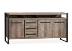 Buffet-3-portes-3-tiroirs-Cascade-lamulux-mokka-220cm-Maxfurn
