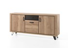 Buffet-3-portes-Andes-decor-bois-chene-metal-205cm-Comodi-Living
