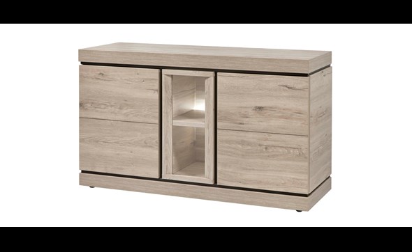 Buffet-3-portes-Belluno-decor-chene-brun-clair-K541-DR3-154cm-Evan