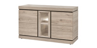 Buffet-3-portes-Belluno-decor-chene-brun-clair-K541-DR3-154cm-Evan