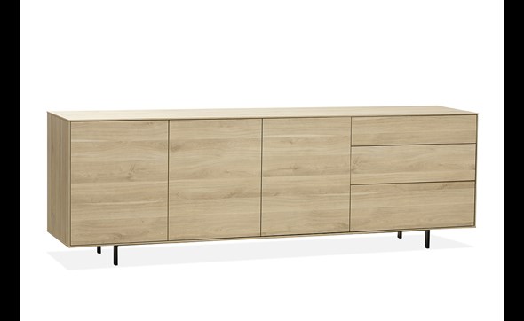 Buffet-3-portes-Famous-lamulux-fresh-oak-244cm-Maxfurn