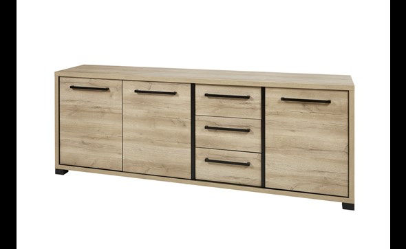 Buffet-3-portes-Rico-decor-arizona-oak-240cm-GBO