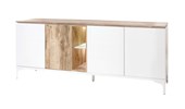 Buffet-4-portes-2-niches-Verano-decor-blanc-chene-hunton-K621-DR2-206cm-Evan