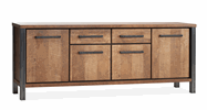 Buffet-4-portes-2-tiroirs-Kinga-lamulux-old-teak-240cm-Maxfurn