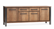 Buffet-4-portes-2-tiroirs-Kinga-lamulux-old-teak-240cm-Maxfurn