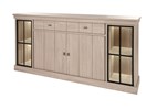 Buffet-4-portes-2-tiroirs-Orange-decor-bois-naturel-orme-K595-HB7-216cm-Meubar