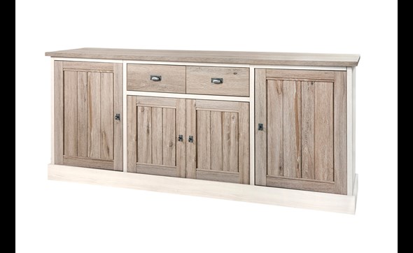 Buffet-4-portes-2-tiroirs-York-decor-bois-meleze-chene-DR2-215cm-Meubar