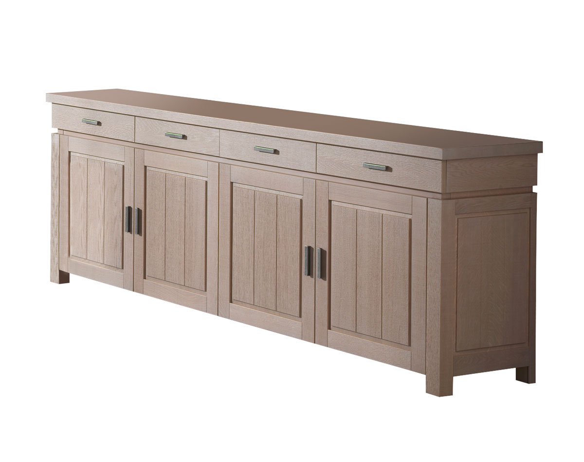 Buffet-4-portes-4-tiroirs-Kaprun-chene-massif-placage-250cm-Theuns